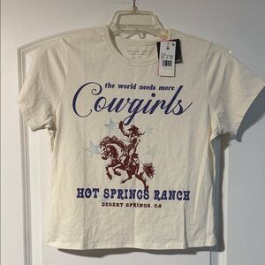 Cowgirls Graphic Tee - Hot Springs Ranch - Cream ..112